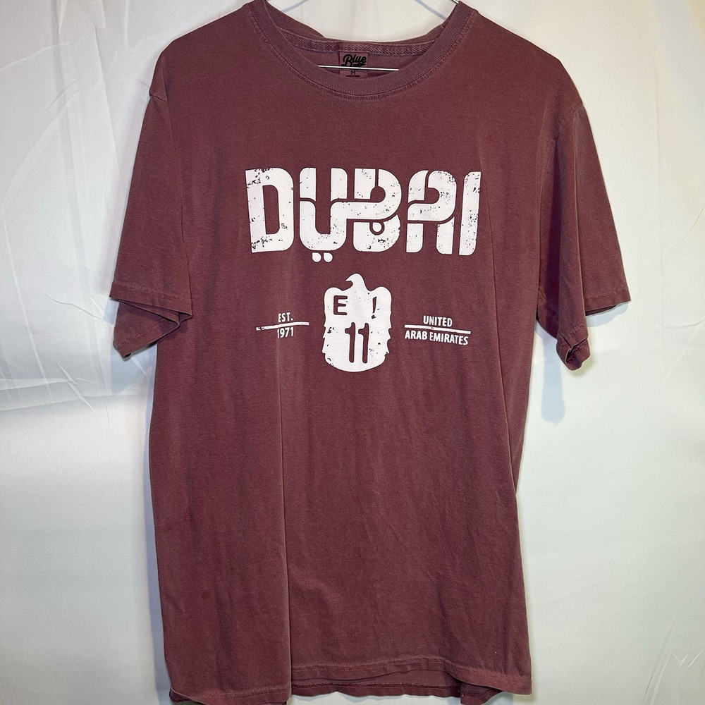 Vintage Style Red Dubai Graphic T-Shirt Size Medium‎ United Emirate Mens Womens